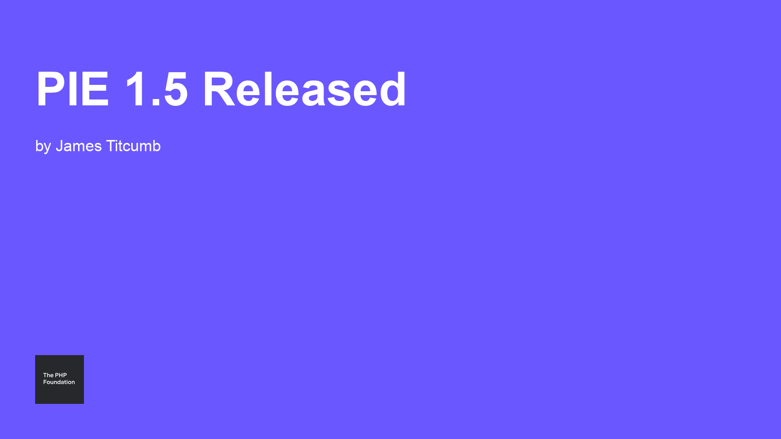 PIE 1.5 Released